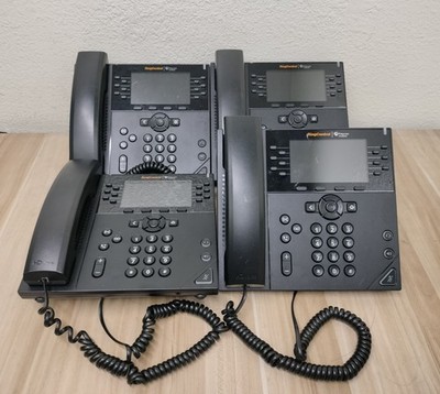 LOT OF 4 - Polycom VVX 450 VoIP 12-Line Enterprise 4.3'' Color LCD Business Phone