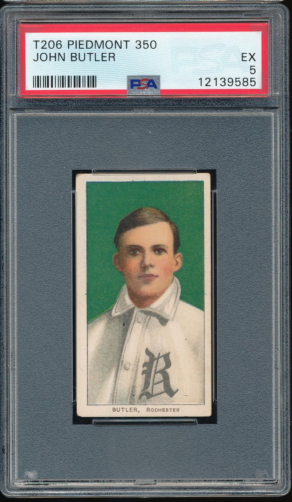 T206 Piedmont 350/25 John Butler PSA 5 - Rochester