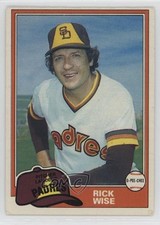 1981 O-Pee-Chee Gray Back Rick Wise #274 19er