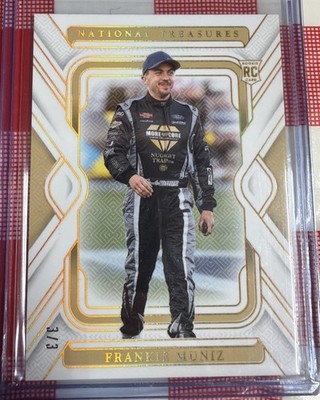 2025 National Treasures Racing Frankie Muniz 3/3 Gold ROOKIE Bookend