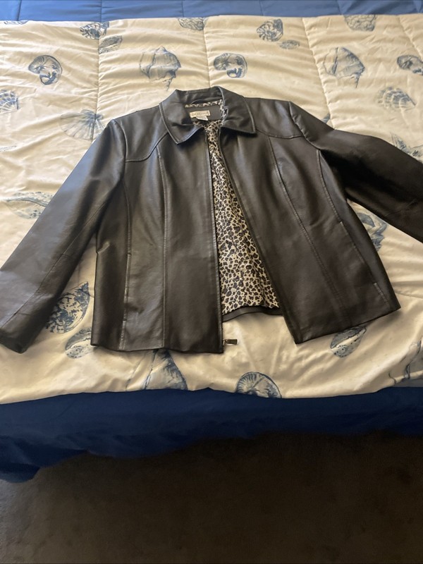 Women's Leather Jacket Kim Rodger’s 100% Leather Size Large