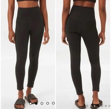 Girlfriend Collective 4008 Black Compressive High-Rise Athletic Leggings Sz XL