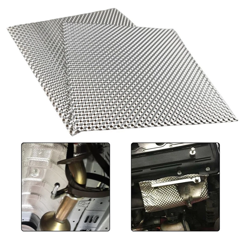 Automotive Exhaust Shield Aluminum Heat Shield Easy Installation Insulation - Image 4 of 4