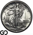 1943 Walking Liberty Half Dollar, Frosty Gem BU++
