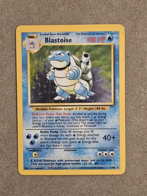 Pokémon TCG Blastoise 2/102 Base Set Holo