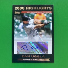 Dan Uggla 2007 Topps 2006 Highlights Auotgraph Card #HA-DU
