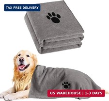 2 Pack Microfiber Dog Towels for Drying Dogs, Super Absorbent and Soft Pe