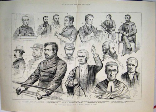 Original Old Antique Print 1883 Phoenix Park Murder Joseph Brady Sentence Death
