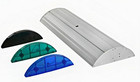 Banner Stand 33"x80" Retractable Premium Wide Base, carry case, black end caps — photo 2