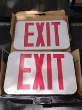 Compass CE Series Exit Sign. Box Of 2 Signs. Brand New Open Box