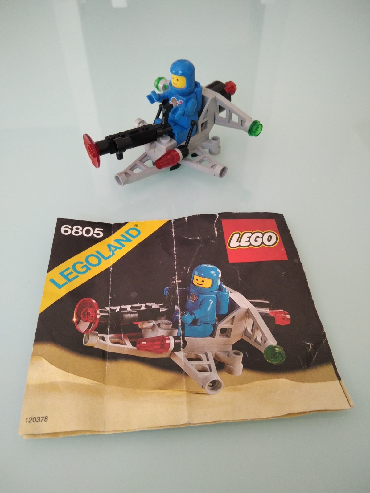 set lego spazio/space 6805 completo con figure e istruzioni