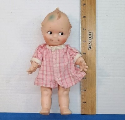 Vintage Cameo, Kewpie doll, original dress, 1970's, 8 1/4'' tall