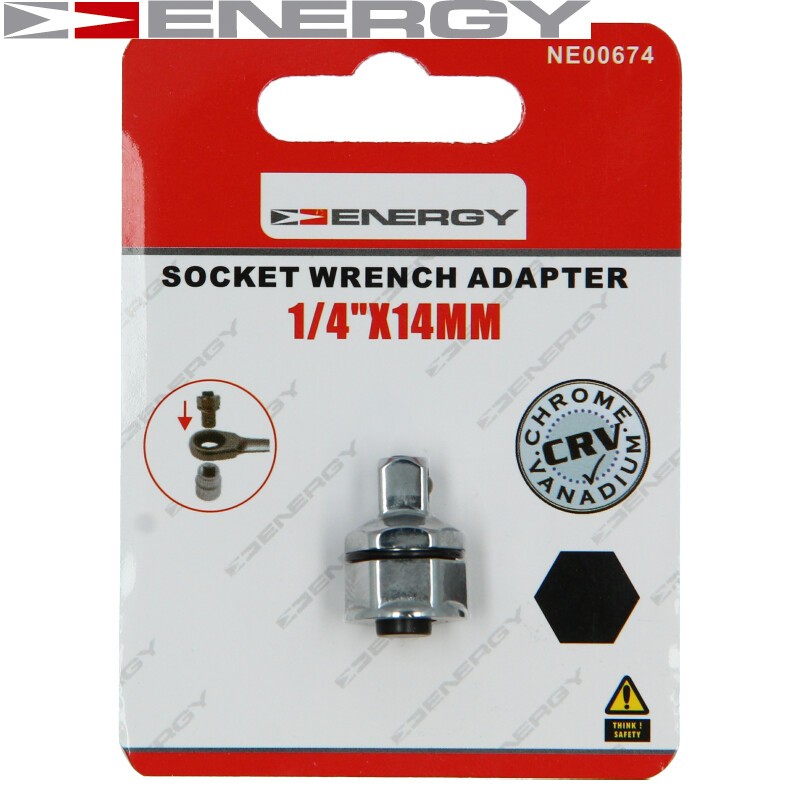 Für ENERGY-NARZ�DZIA WARSZTATOWE NE00674 1/4 SOCKET ADAPTER FOR 14mm WRENCH