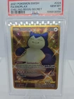 2021 Pokemon SWSH Chilling Reign Snorlax Full Art #224/198 PSA 10 GEM MINT