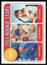 2018  Topps Heritage  #297 Jen-Ho Tseng / Dillon Maples / Taylor Davis