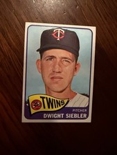 1965 TOPPS #326 DWIGHT SIEBLER MINNESOTA TWINS BASEBALL CARD NM+