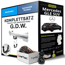 F&uuml;r MERCEDES GLE SUV Typ V167 Anh&auml;ngerkupplung abnehmbar +eSatz 7pol 19- Kit
