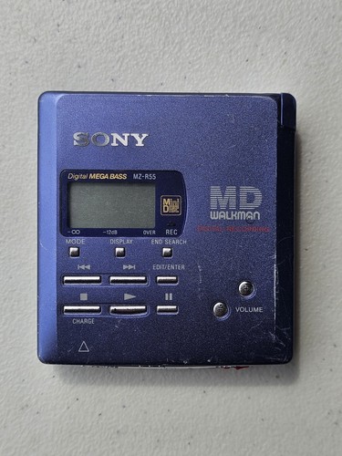 Sony MZ-R55 Portable MiniDisc MD Walkman Recorder - UnTested (No Battery)