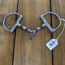 Racing Dee W/ Copper Rollers Horse Bit Western Snaffle English Snaffle 4.75”