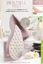 Avon Foot File Ergonomic Easy Grip Design Rose Gold Footworks Pedicure spa