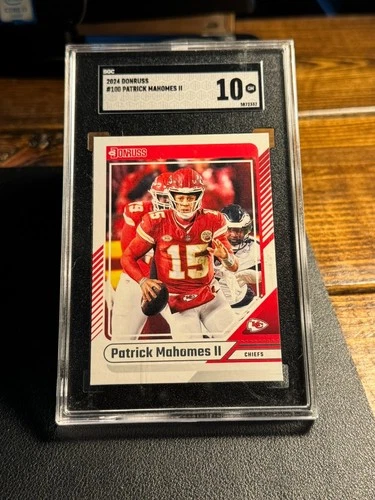 2024 DONRUSS PATRICK MAHOMES CARD #100 SGC 10 KANSAS CITY CHIEFS