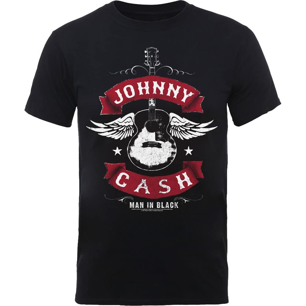 Johnny Cash T-Shirt - Winged Guitar 5190₽