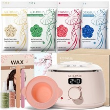 KOTAMU Wax Kit Pink Digital Hair Removal 3.5 Ounce Pack of 4 , Blush 01