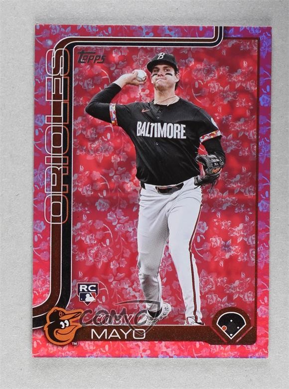 2025 Topps Series 1 Flowers /50 Coby Mayo #20 Rookie RC