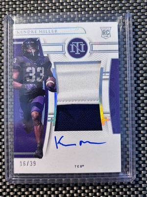 2023 National Treasures Collegiate Auto Kendre Miller Century Silver #/39