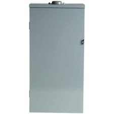 QO 200 Amp 8-Space 16-Circuit Outdoor Main Breaker with Feed-Thru Lug and Cover