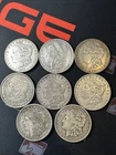 New ListingLot of 8 Morgan Silver Dollar Circulated Coins 90% Silver 1879-1921 Dates