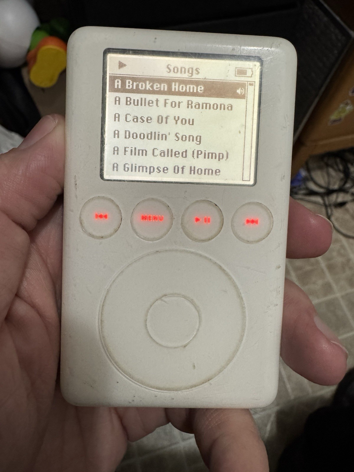 Apple iPod classic 3rd Generation&nbsp; 30 GB Works Needs New Ba