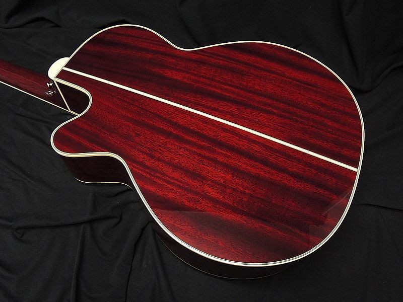 Electric Acoustic Guitar Takamine DMP551C WR Wine Red Solid Cedar