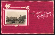 Essen / Ruhr, Kronprinzenplatz mit Straßenba...