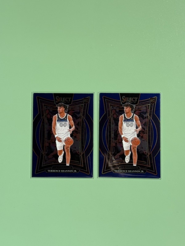 2024-25 Panini Select Terrence Shannon Jr Rookie Black Blue Parallel Lot (2) RC