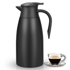 2 Litre Insulated Vacuum Jug Stainless Steel Tea Pot Flask Coffee Travel Thermos