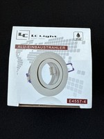 Feuchtraum Alu Einbaustrahler Chrom Rund GU10/GU5,3 Mit Klickverschluss IP44 Bad