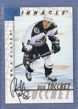 1997-98 Pinnacle Hockey * Be a Player * Rick Tocchet * Signed Card #127