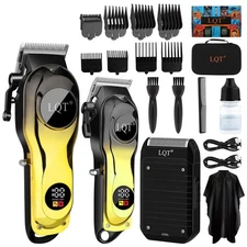 Professional Hair Cut Machine Barber Salon Cutting Trimmer Clipper Kit Set