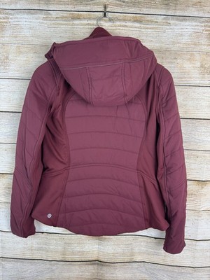 LULULEMON RUN ANOTHER MILE Sz 4 Jacket GORGEOUS WINE COLOR