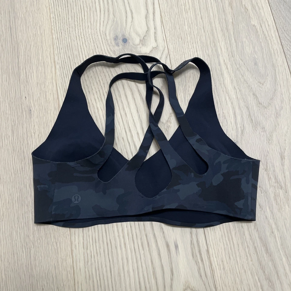 Sujetador deportivo Lululemon Align sin mangas camuflado negro gris espalda cruzada para mujer talla 6 Foto 2 de 4