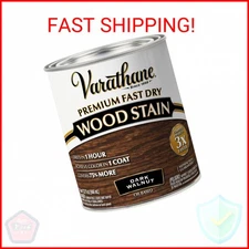 Varathane Premium Fast Dry Wood Stain, Quart, Dark Walnut