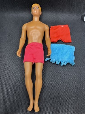 Barbie Sun Set MALIBU KEN #1088 w/Original Shorts & Towel Vintage Mattel 1971