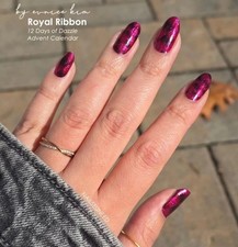 Color Street Nail Strips ROYAL RIBBON Ruby Red shade Glitter LIMITED EDITION