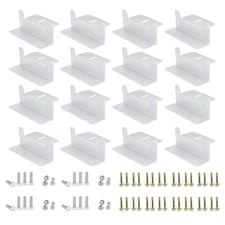 16 Units Solar Panel Mounting Brackets,Z Bracket Sets Lightweight Aluminum Co...