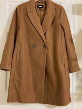 NWT DKNY Fashion Trench Pea Coat - Camel Brown - Women’s Size Large - MSRP $280