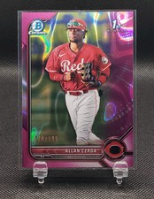 Allan Cerda 2022 1st Bowman Chrome Prospects Fuchsia Lava Refractor BCP-142 /199