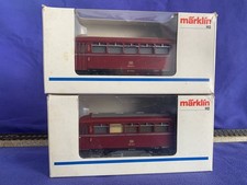 Märklin H0 Schienenbus 3016 mit zwei Beiwagen 4018 gebraucht, Beleuchtet!