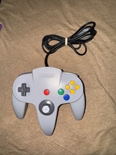OEM Nintendo 64 N64 Grey Controller For Parts Loose Stick Super Clean  