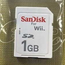 SanDisk 1.0 GB Gaming SD For Nintendo Wii Gaming Memory Card  Works Perfectly